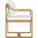 Tahiti Stinson White Outdoor Dining Armchair